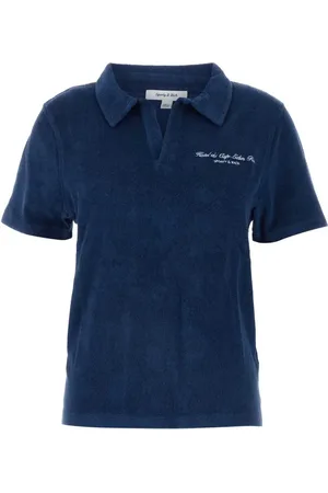 Sporty & Rich Playera tipo polo de tejido de rizo