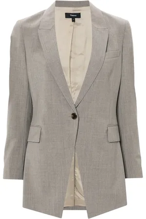 THEORY Blazer con efecto melange