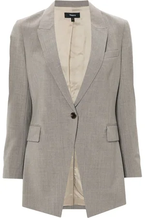 THEORY Blazer con efecto melange