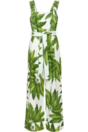 Farm Rio Jumpsuit Palm Fan
