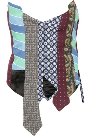 Moschino Corset con diseño patchwork