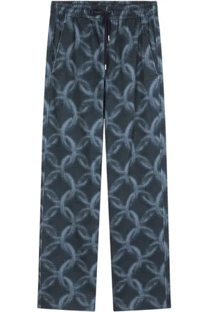 DRIES VAN NOTEN Pants con estampado de pintura