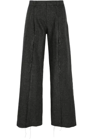 R13 Pantalones con costuras expuestas