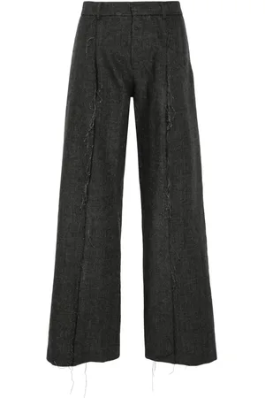 R13 Pantalones con costuras expuestas