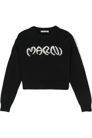 Marni Suéter con logo en intarsia