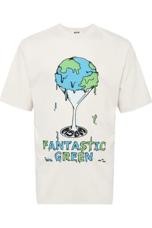 Msgm Playera Fantastic Green Inverse Series