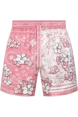 AMIRI Shorts con estampado floral y bandana