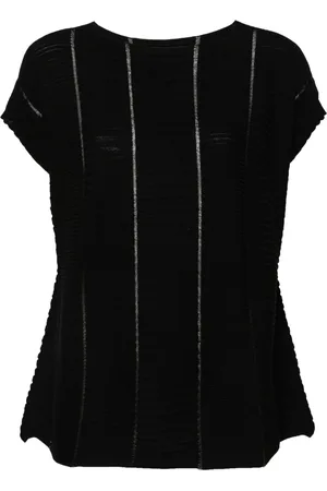 Issey Miyake Playera tejida de canalé