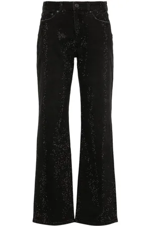 Purple Brand Jeans con detalles de cristal