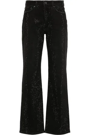 Purple Brand Jeans con detalles de cristal