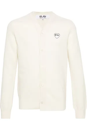 Comme des Garçons Cárdigan de lana con motivo de corazón