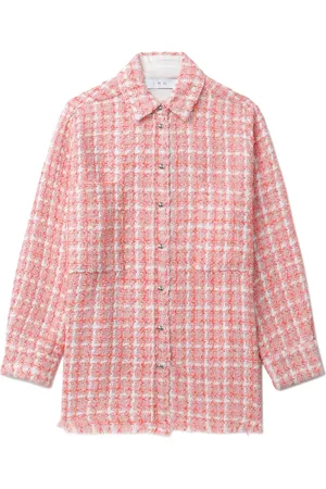 IRO Camisa de tweed con estampado de cuadros