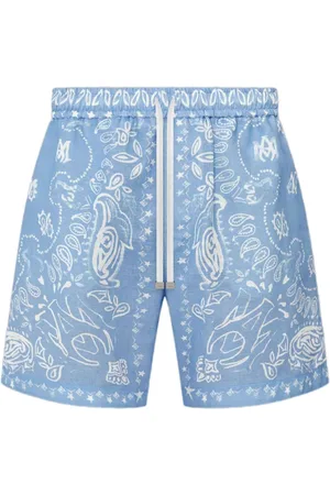 AMIRI Shorts con estampado de bandana