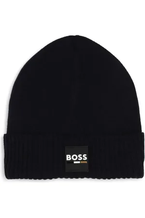 HUGO BOSS Gorro tejido con parche del logo