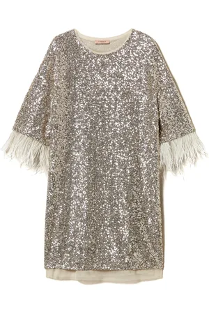 Twin-Set Vestido corto con detalles de lentejuelas