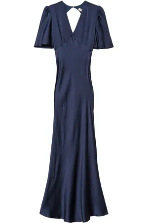 Twin-Set Vestido largo con efecto martillado