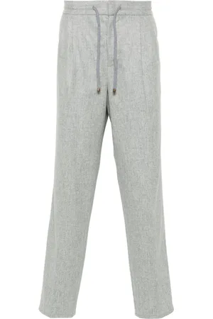 Brunello Cucinelli Pantalones con dobladillo vuelto