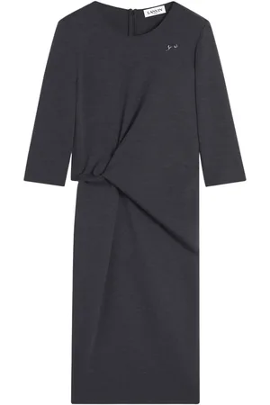Lanvin Vestido midi con detalle de gato