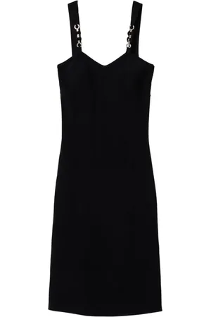 Twin-Set Vestido midi tejido con detalle de gemas