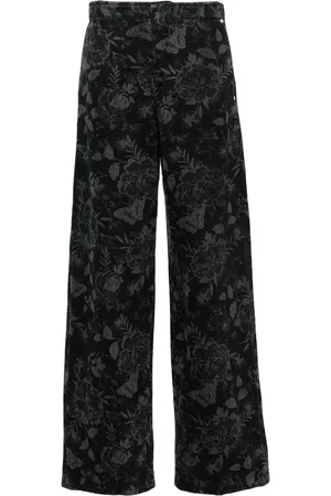 BLUMARINE Pantalones con estampado floral