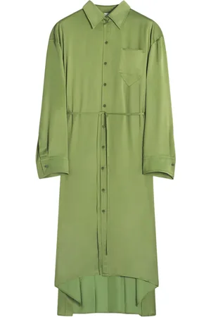 Lanvin Vestido camisero plisado