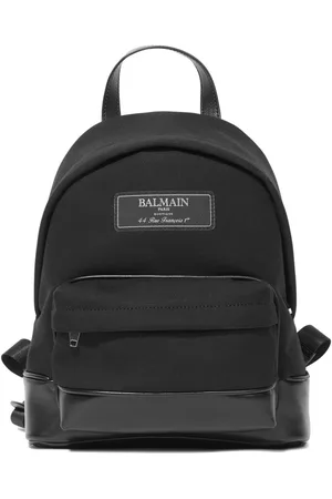 Balmain Mochila con etiqueta del logo