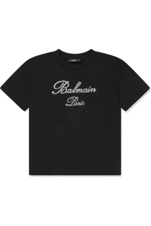 Balmain Playera con detalles del logo
