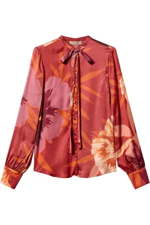 Twin-Set Camisa satinada con estampado floral