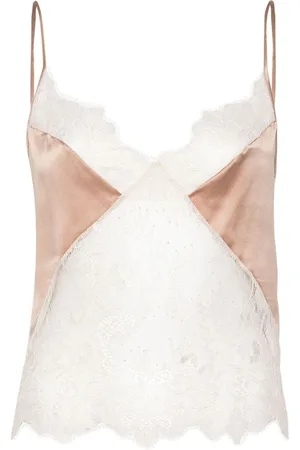 BLUMARINE Top de encaje chantilly