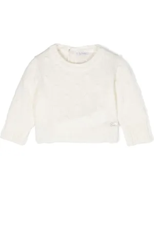 Le Bebé Enfant Suéter con placa del logo