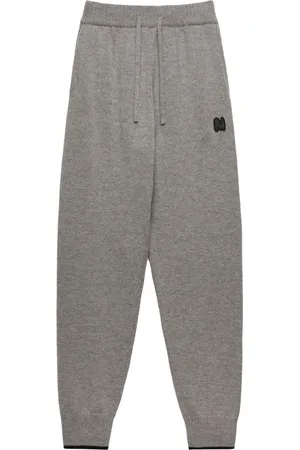 Msgm Pants con logo bordado