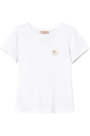 Twin-Set Playera con detalle de broche