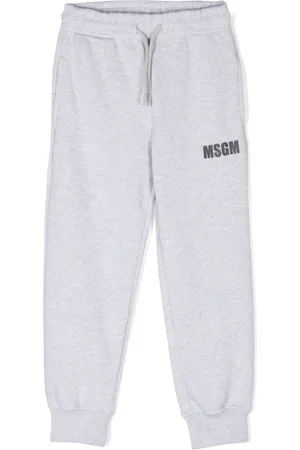 Msgm Pants con logo estampado