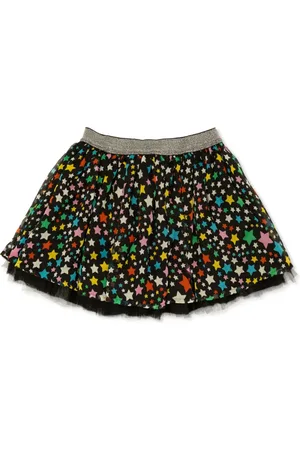 Stella McCartney Falda de tul con estrellas estampadas
