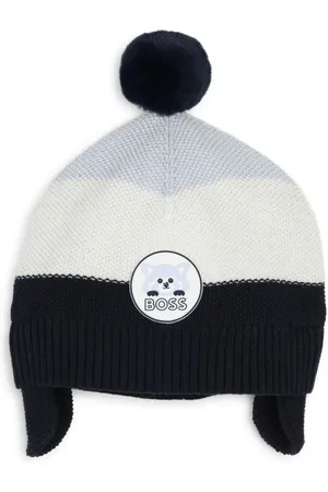 HUGO BOSS Gorro tejido con parche del logo