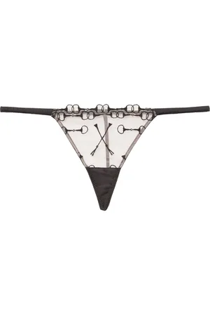 FLEUR DU MAL Tanga con bordado Equestrian