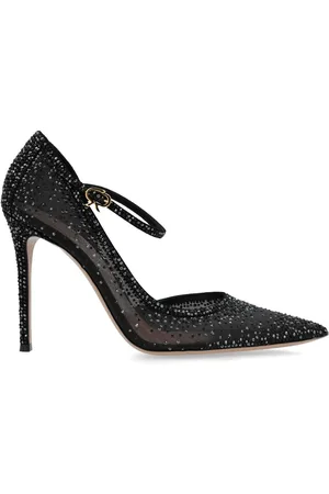 Gianvito Rossi Zapatillas con detalles de cristal y tacón de 115mm
