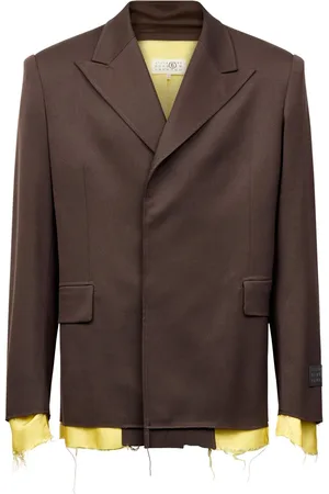 Maison Margiela Blazer con mangas en contraste