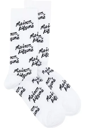 Maison Kitsuné Calcetines tejidos con monograma