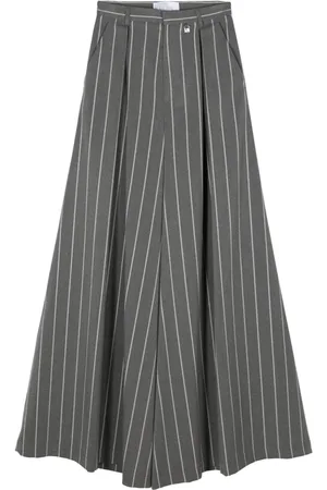 GIUSEPPE DI MORABITO Pantalones palazzo con placa del logo