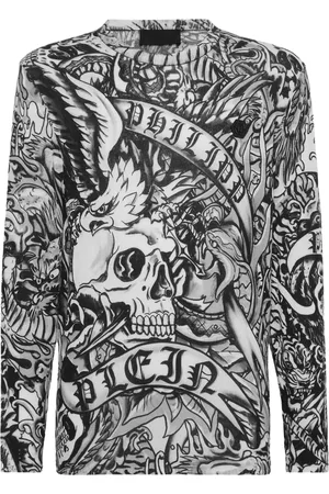 Philipp Plein Sudadera con estampado de tatuaje
