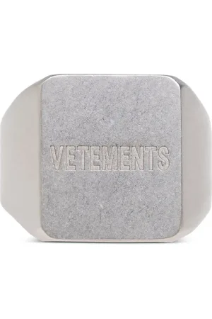 Vetements Anillo con logo grabado