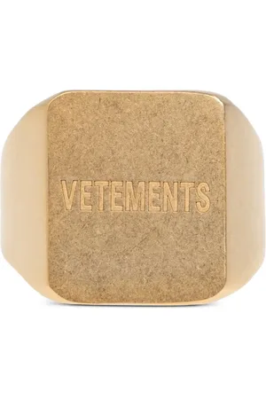 Vetements Anillo con logo grabado