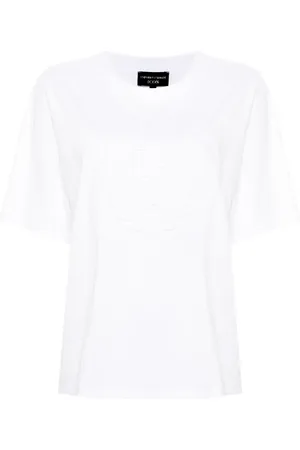 Emporio Armani Playera con logo en relieve