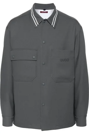 Gucci Sobrecamisa con parche del logo