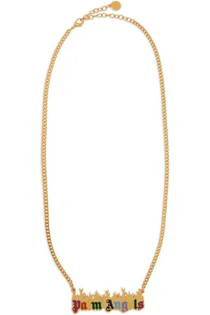 Palm Angels Collar con placa del logo