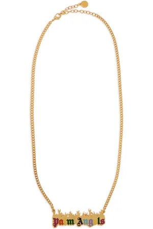 Palm Angels Collar con placa del logo