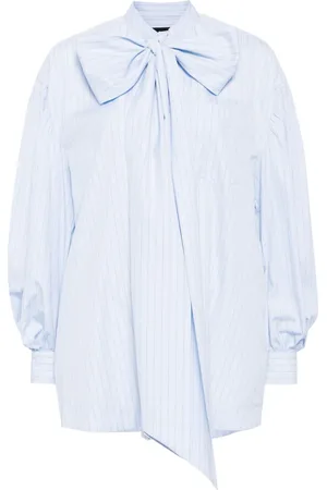 Simone Rocha Camisa con mangas farol y moño