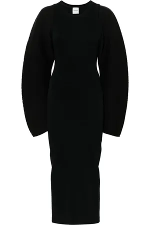 Nanushka Vestido midi con mangas esculpidas