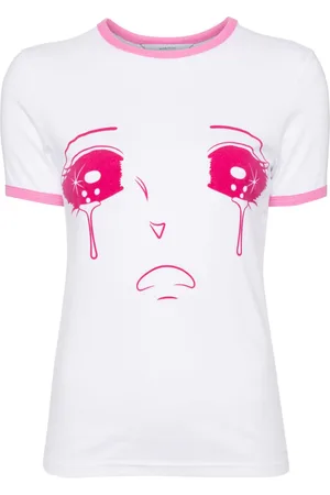 pushBUTTON Playera Pink Rib Point